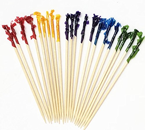 AILEXI 500 counts Sandwich Frill Picks AILEXI Cocktail Sticks Fruit Sticks and Toothpicks 10 cm - Assorted colors - Premium Kitchen from Chabrias Ltd - Just £5.99! Shop now at Chabrias Ltd