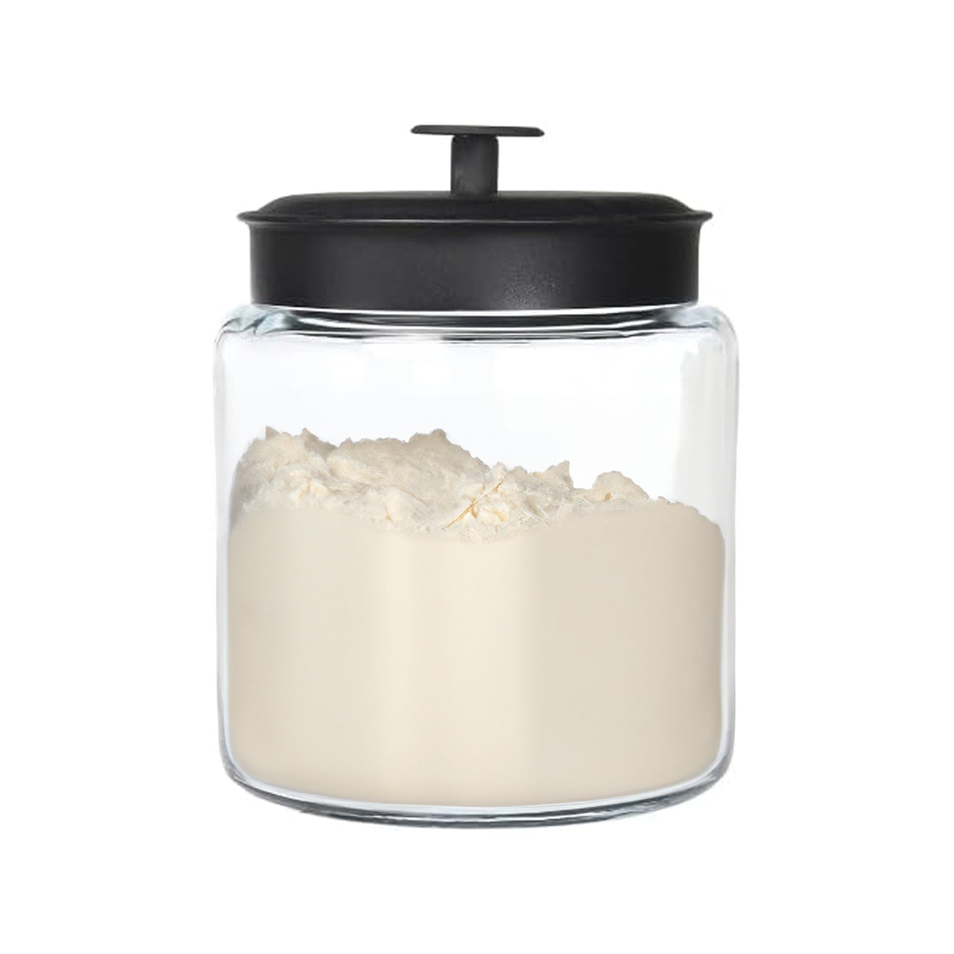 Montana Glass Jar with Matte Black Sealed Lid, 64oz - Premium Home from Chabrias Ltd - Just £18.99! Shop now at Chabrias Ltd