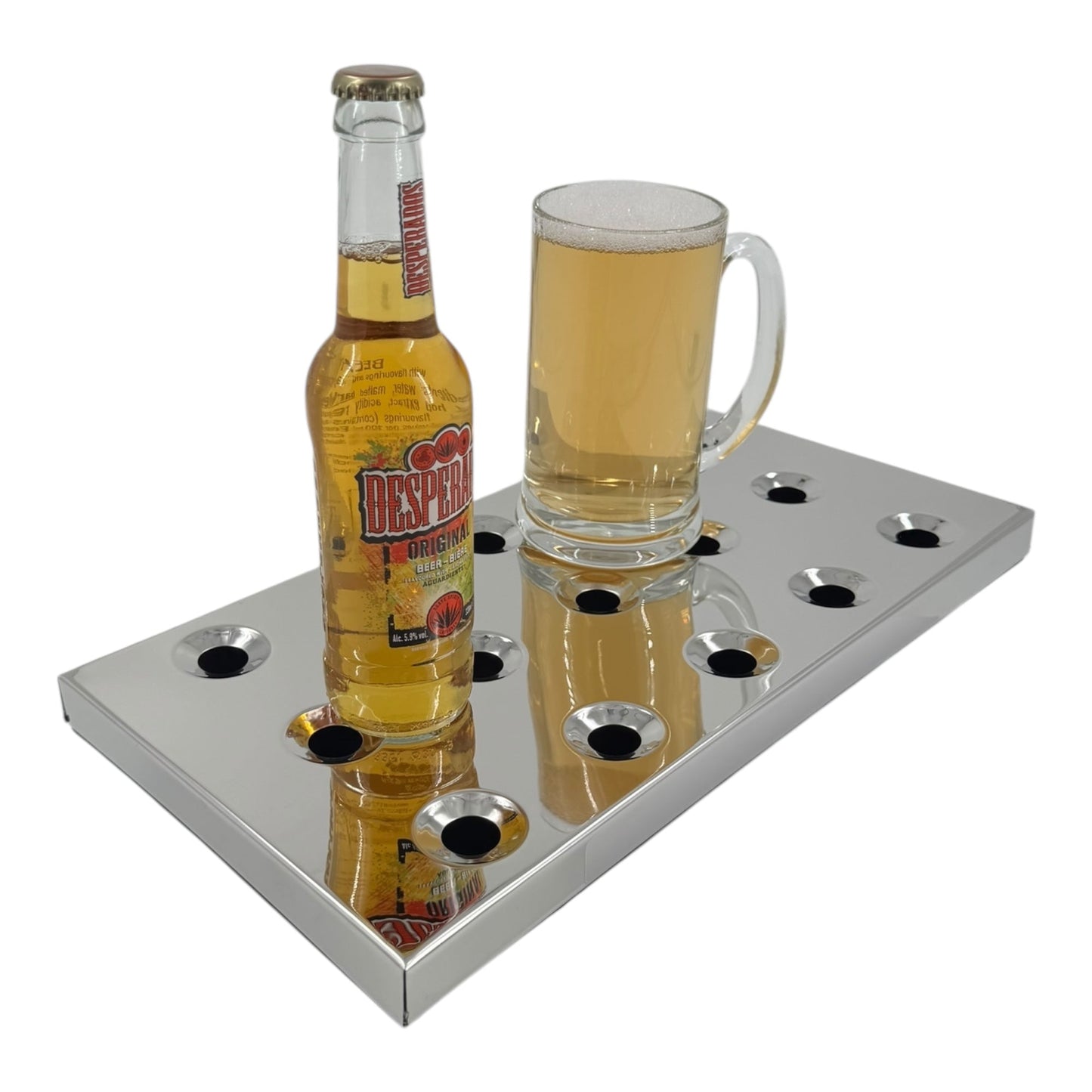 Bar Drip Tray, Rectangle,  Polished Aluminium - Premium Home from Chabrias Ltd - Just £29.99! Shop now at Chabrias Ltd