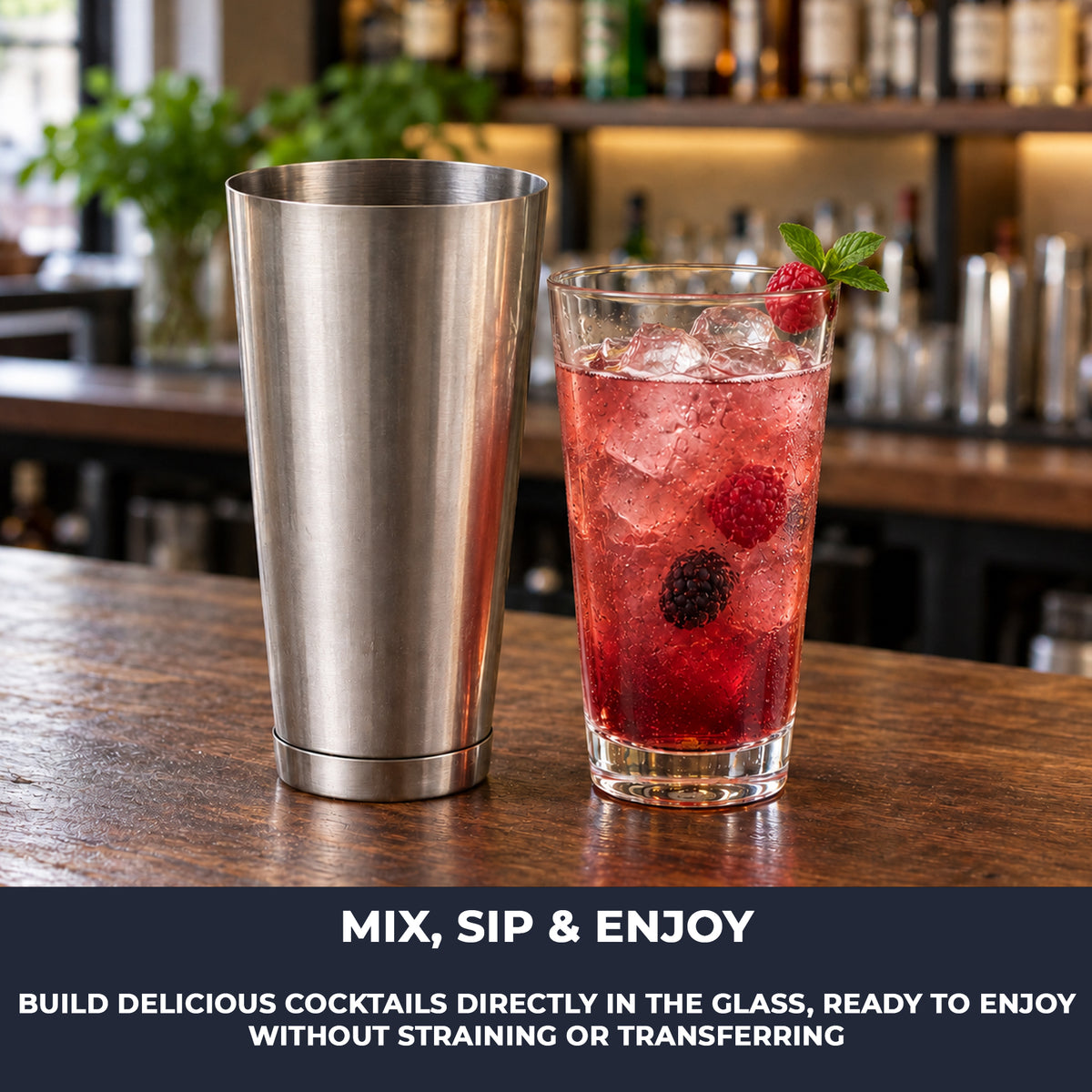 Boston Cocktail Shaker Set