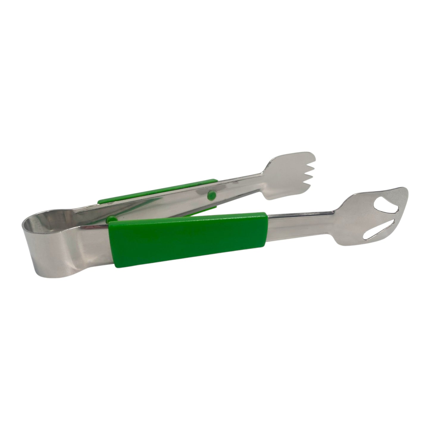 Le Buffet Stainless Steel Serving Tongs – Colour Coded Handles (Green) - Premium Kitchen from Chabrias Ltd - Just £7.99! Shop now at Chabrias Ltd
