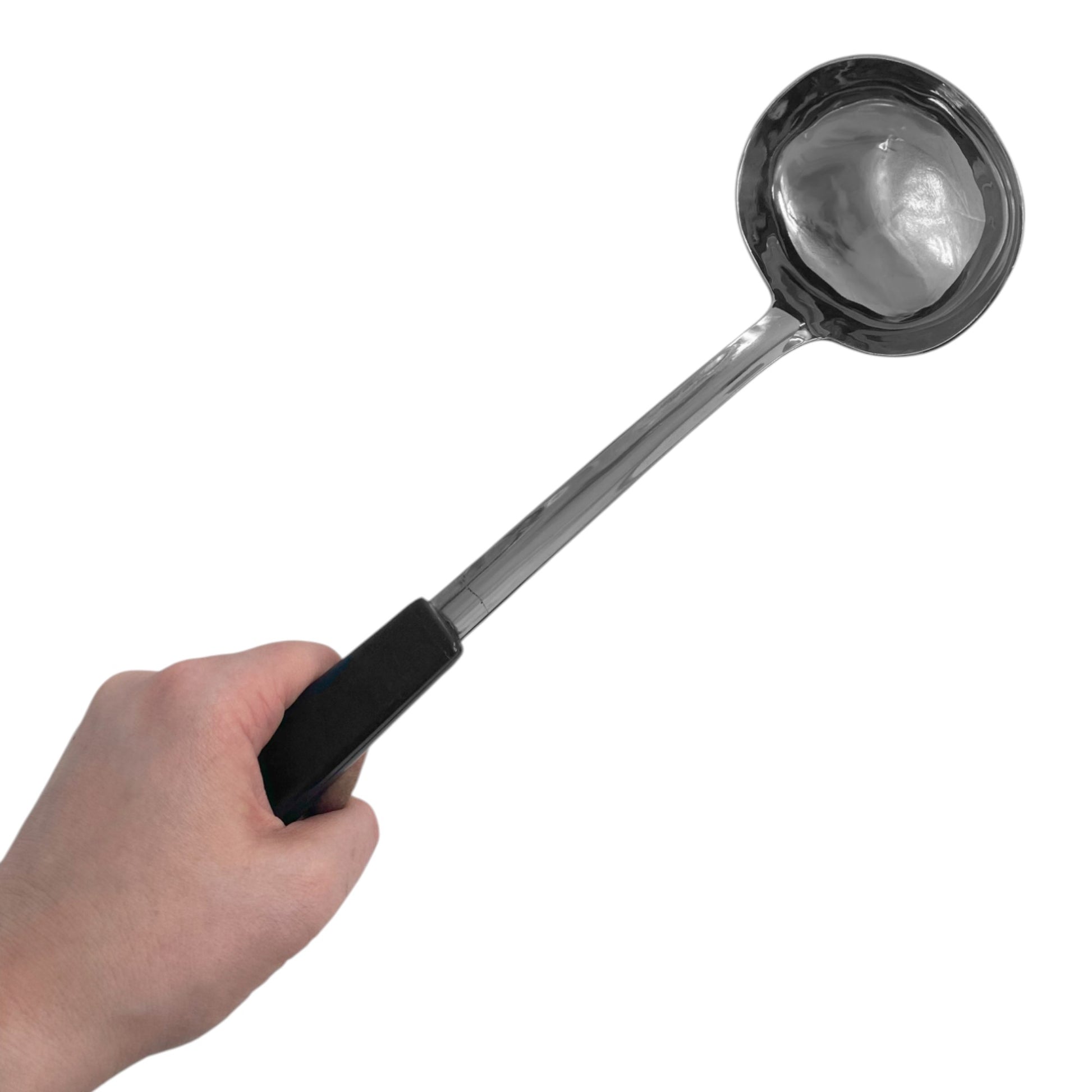 Le Buffet 4oz Soup Ladle – Stainless Steel with Heat-Resistant Handle (Black) - Premium Kitchen from Chabrias Ltd - Just £7.99! Shop now at Chabrias Ltd