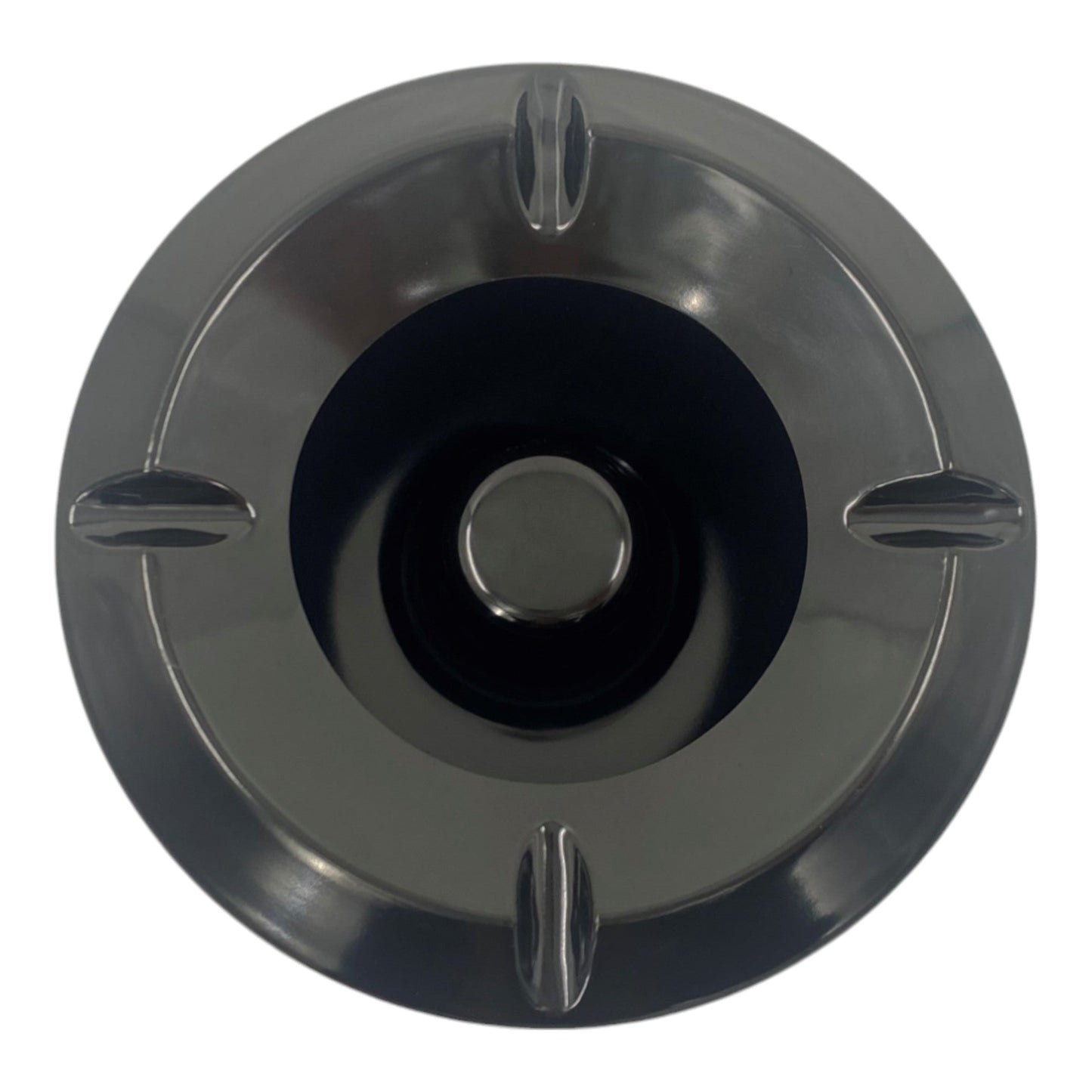 Windproof Ashtray Black Melamine 10cm , (12 pack) - Premium Kitchen from Chabrias Ltd - Just £44.99! Shop now at Chabrias Ltd