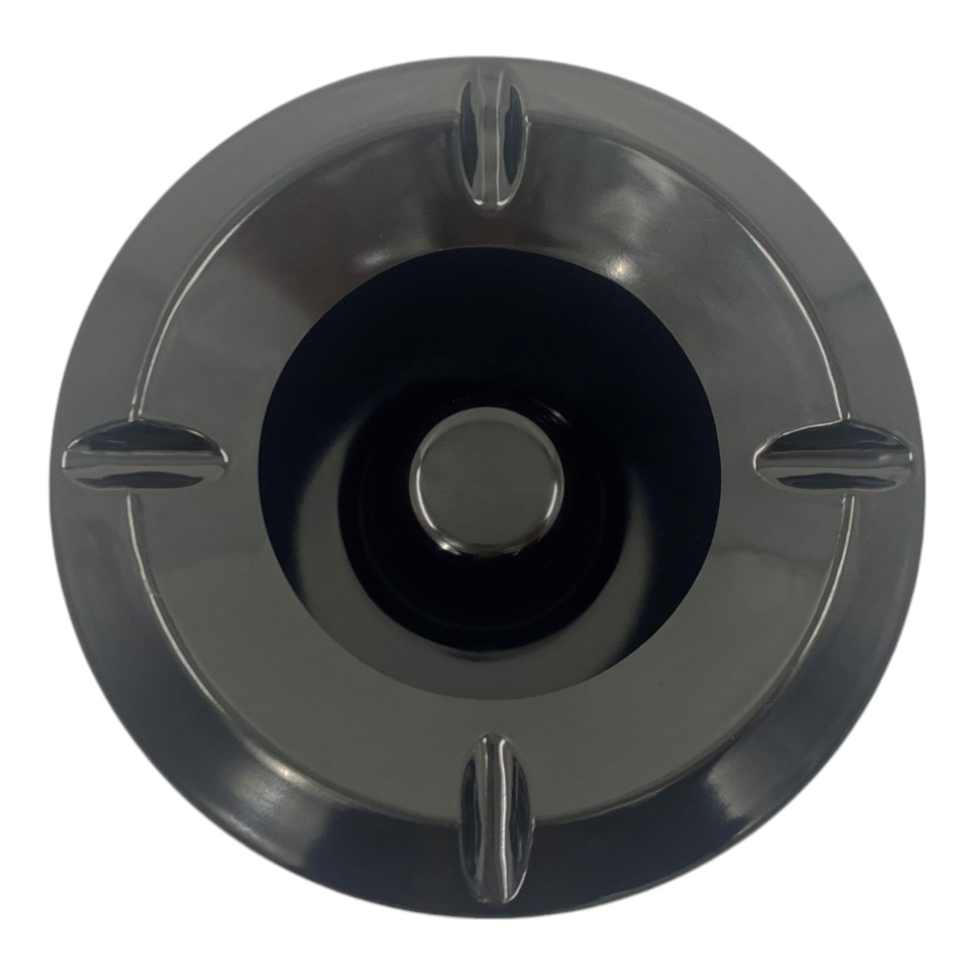 Windproof Ashtray Black Melamine 10cm , (12 pack) - Premium Kitchen from Chabrias Ltd - Just £44.99! Shop now at Chabrias Ltd
