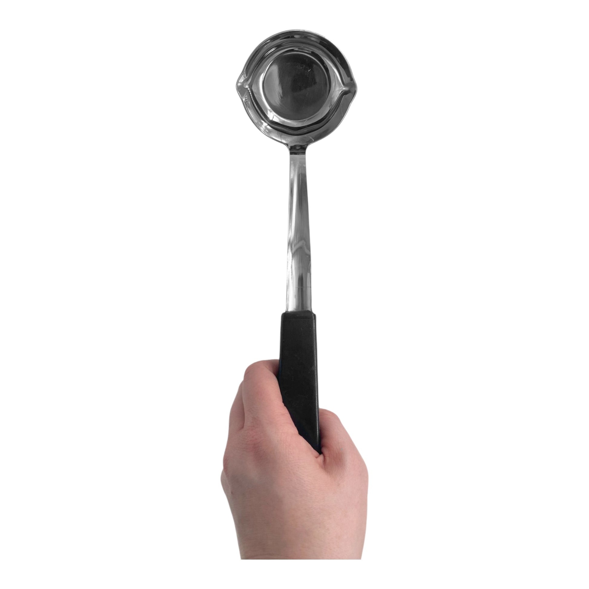 Le Buffet 1.35oz Sauce Ladle & Pouring Spout – Stainless Steel with Heat-Resistant Handle (Black) - Premium Kitchen from Chabrias Ltd - Just £7.99! Shop now at Chabrias Ltd