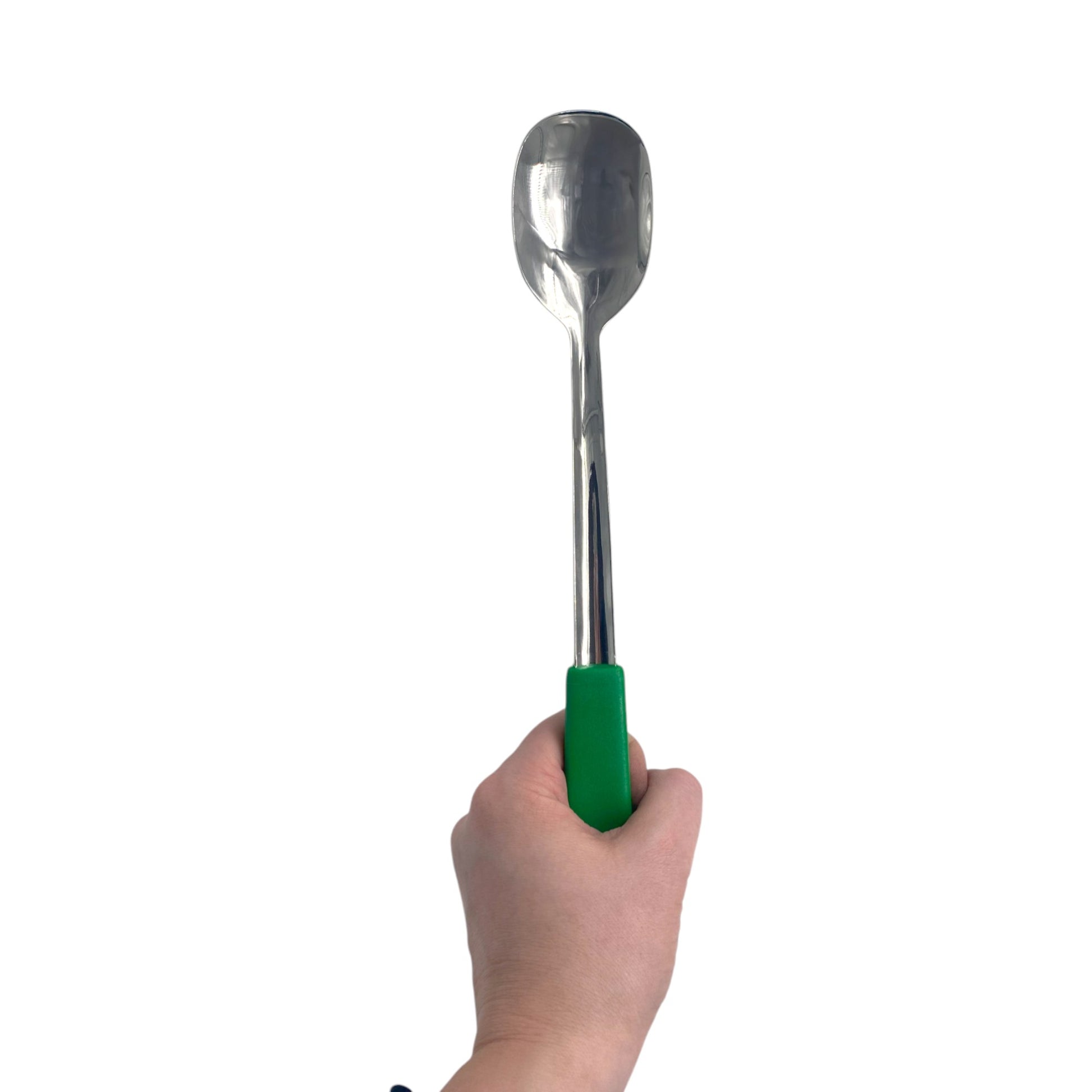 Le Buffet Solid Salad Serving Spoon Set – Stainless Steel with Heat-Resistant Handle (Green) - Premium Kitchen from Chabrias Ltd - Just £7.99! Shop now at Chabrias Ltd