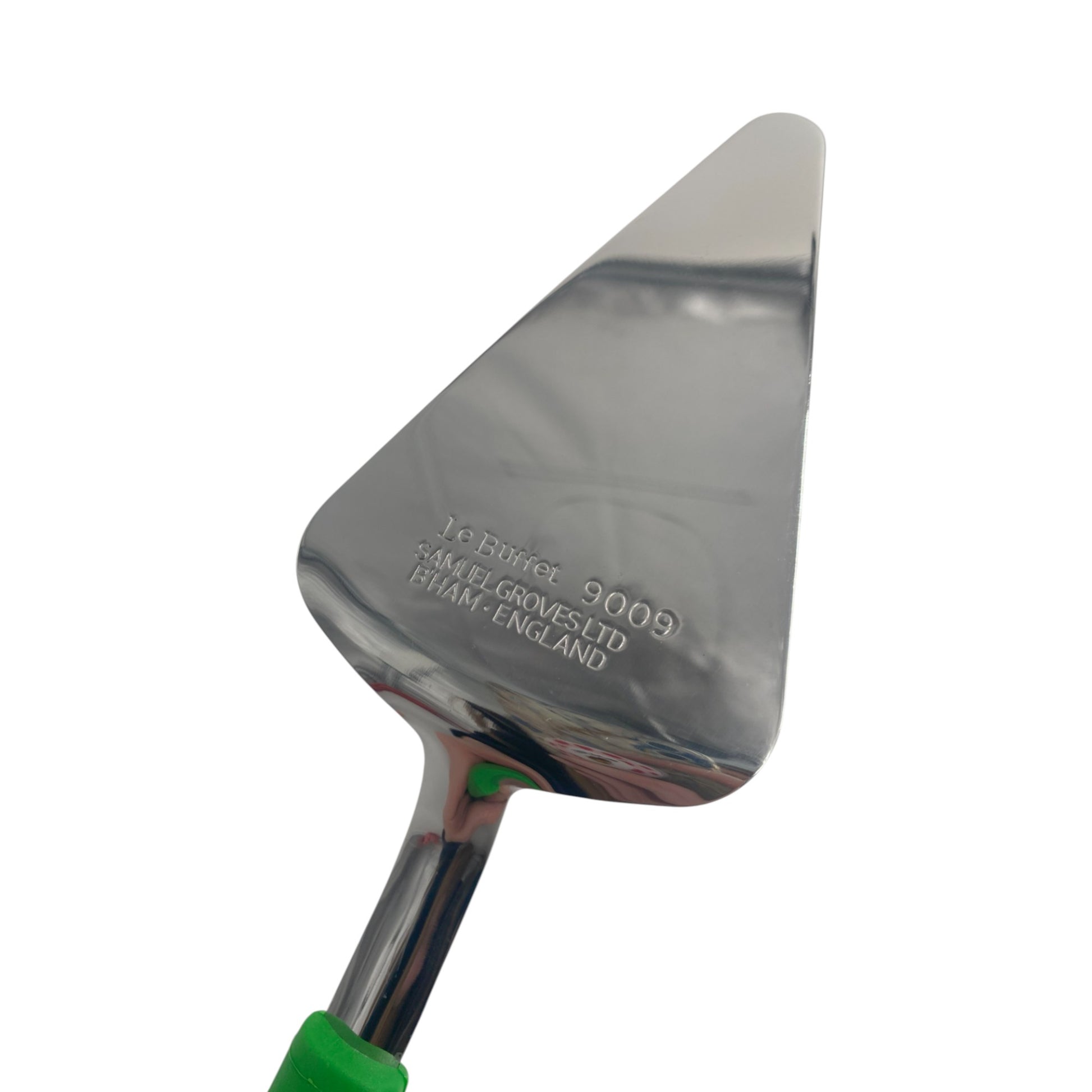 Le Buffet Cake & Pie Server – Stainless Steel with Heat-Resistant Handle (Green) - Premium Kitchen from Chabrias Ltd - Just £7.99! Shop now at Chabrias Ltd