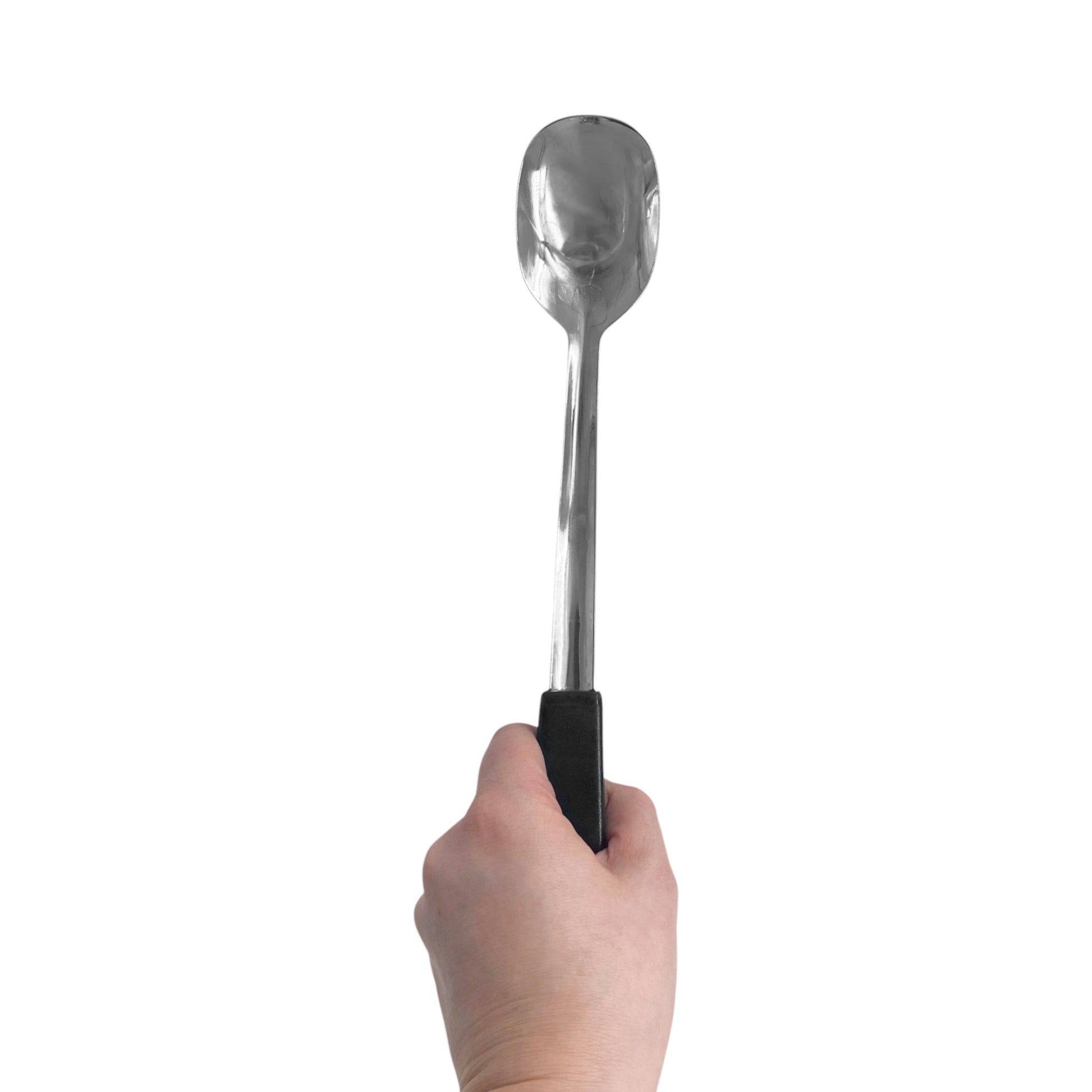 Le Buffet Solid Salad Serving Spoon – Stainless Steel with Heat-Resistant Handle (Black) - Premium Kitchen from Chabrias Ltd - Just £7.99! Shop now at Chabrias Ltd