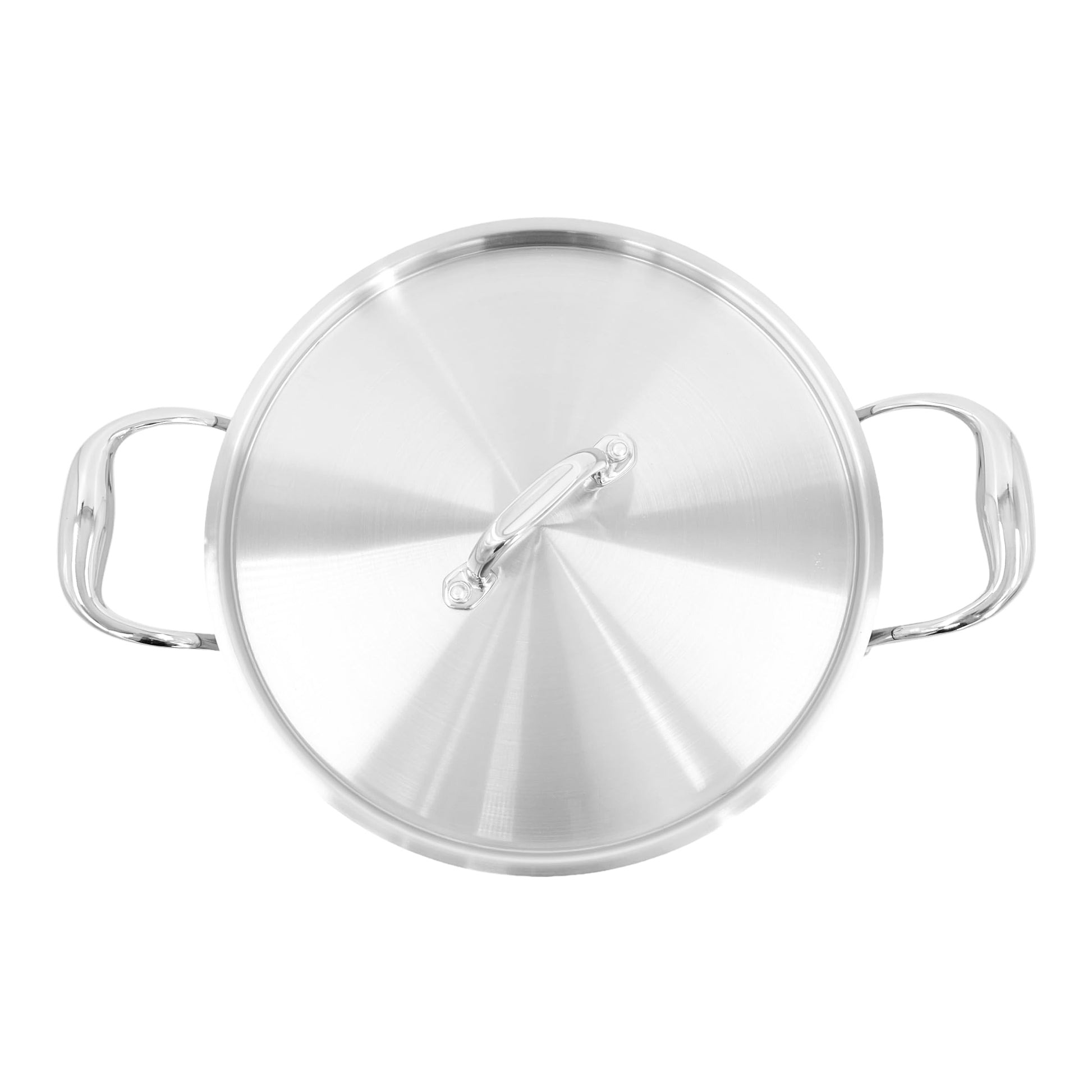 Chabrias Ltd Stainless Steel Chef Pan 10"/26cm Frying Pan Non Stick Cooking Pan Tri-Ply Compatible with All Heat Sources Inc Induction PFOA-Free British Made - Premium Kitchen from Chabrias Ltd - Just £42.74! Shop now at Chabrias Ltd