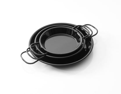 Chabrias Enamelled Carbon Steel Pan (Naturally Non-Stick) Paella Pan 32 cm Traditional Valencian Design for Authentic Mediterranean Flavours - Premium Kitchen from Chabrias Ltd - Just £15.19! Shop now at Chabrias Ltd