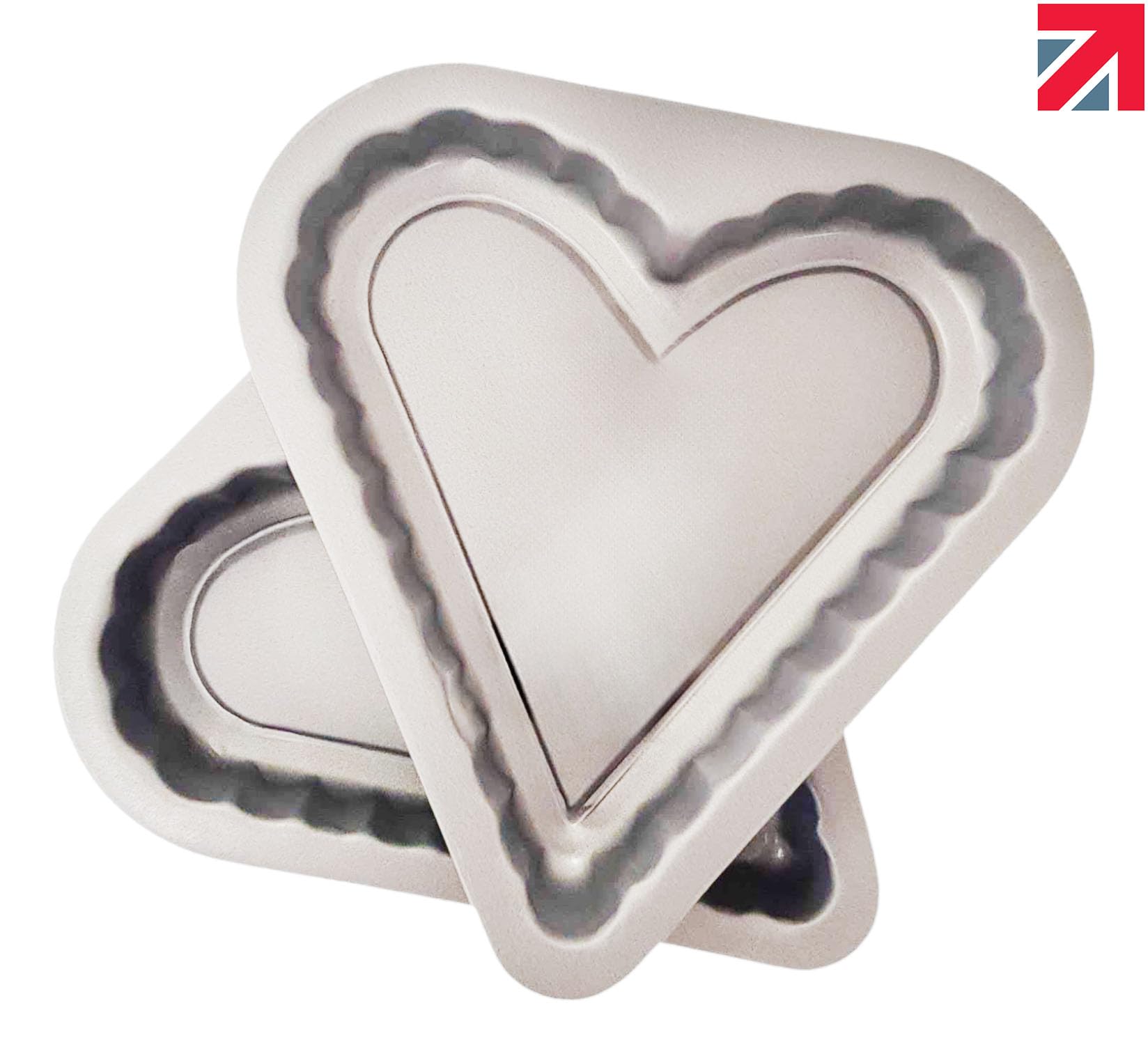 2 x Non-Stick Heart Shaped Cake Tin - Premium Home from Samuel Groves - Just £9.49! Shop now at Chabrias Ltd