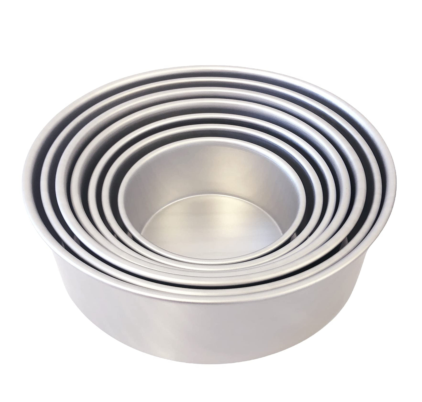 Chabrias Ltd Professional Silver Anodised Aluminium Round Deep Cake Pan Tin - Premium Kitchen from Chabrias Ltd - Just £9.49! Shop now at Chabrias Ltd