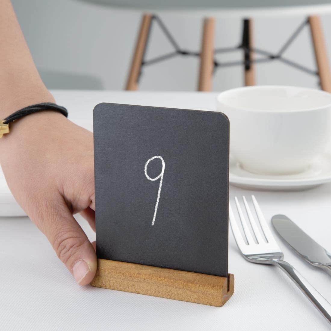 Mini Elegant Tableboard 10.5 x 8cm - Easy Wipe, Durable, Commercial Kitchen Restaurant Café Tabletop Menu Display Sign Chalkboard (Pack of 10 Boxed) - Perfect for Buffet Display - Premium Office Product from Chabrias Ltd - Just £9.49! Shop now at Chabrias Ltd