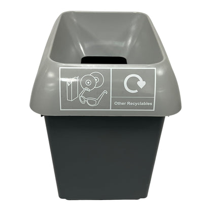 30 Litre Recycling Bin With Yellow Lid & Mixed Textiles Sticker Included - Premium BISS from Chabrias Ltd - Just £23.99! Shop now at Chabrias Ltd