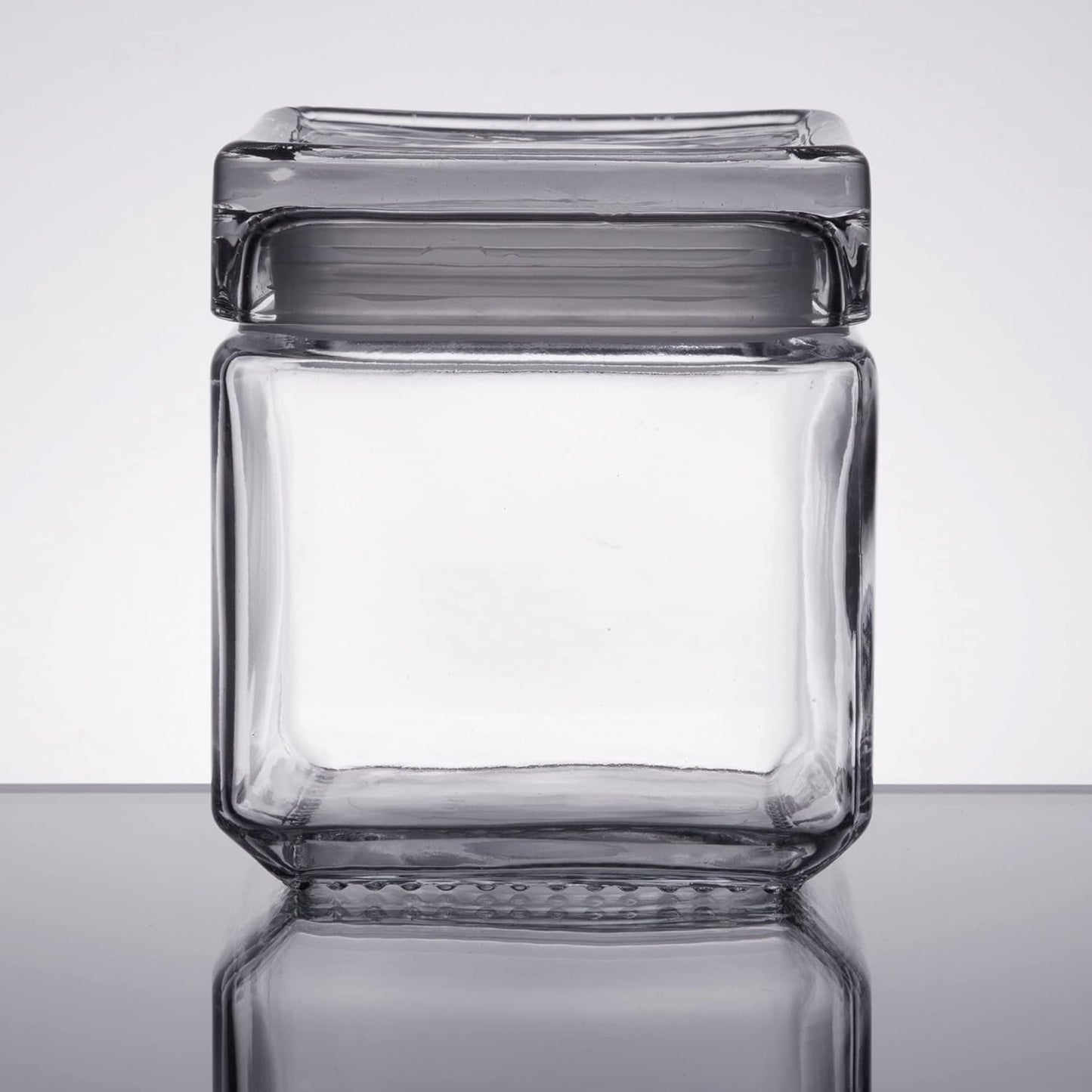 Chabrias Ltd Square Stackable Glass Storage Jars With Lids, Food Container, Food Storage, Kitchen Storage Containers, Coffee, Sugar, Tea Containers, Pantry Storage Containers - Premium Home from Chabrias Ltd - Just £13.99! Shop now at Chabrias Ltd