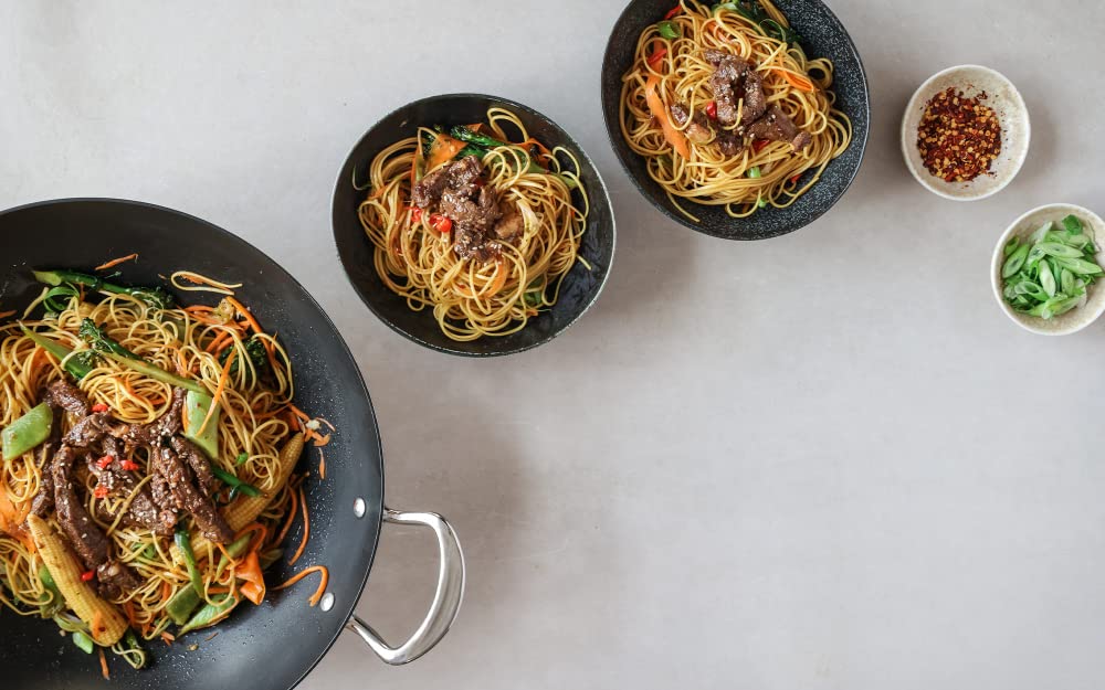 Samuel Groves STP7173RH/NS Classic 32cm Non-Stick Stainless Steel Triply Wok - Premium Home from Samuel Groves - Just £190! Shop now at Chabrias Ltd