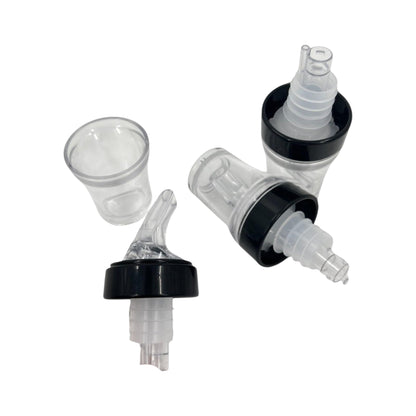 4-in-1 Plastic Speed Pourer, Thimble, Shot Glass, Dust Cap - Premium Kitchen from Chabrias Ltd - Just £4.99! Shop now at Chabrias Ltd