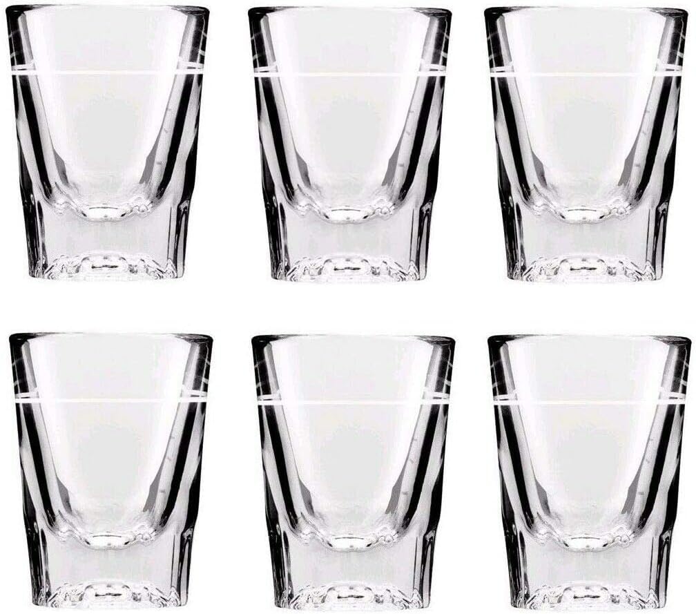 Chabrias Ltd Shot Glass Espresso Shot, Whiskey/Vodka Shot Glass, Measuring Shot Glass 2oz with 1oz Line, Glassware Heavy Strong Base - Premium Kitchen from Chabrias Ltd - Just £12.99! Shop now at Chabrias Ltd