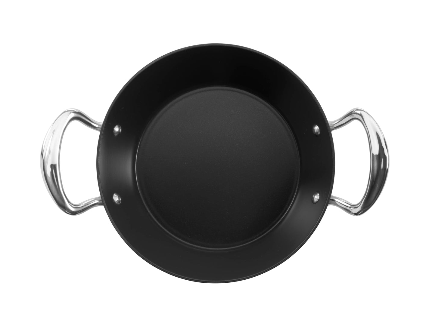 Classic 28cm Non-Stick Stainless Steel Triply Paella Pan Made in England - Premium Kitchen from Chabrias Ltd - Just £85.49! Shop now at Chabrias Ltd