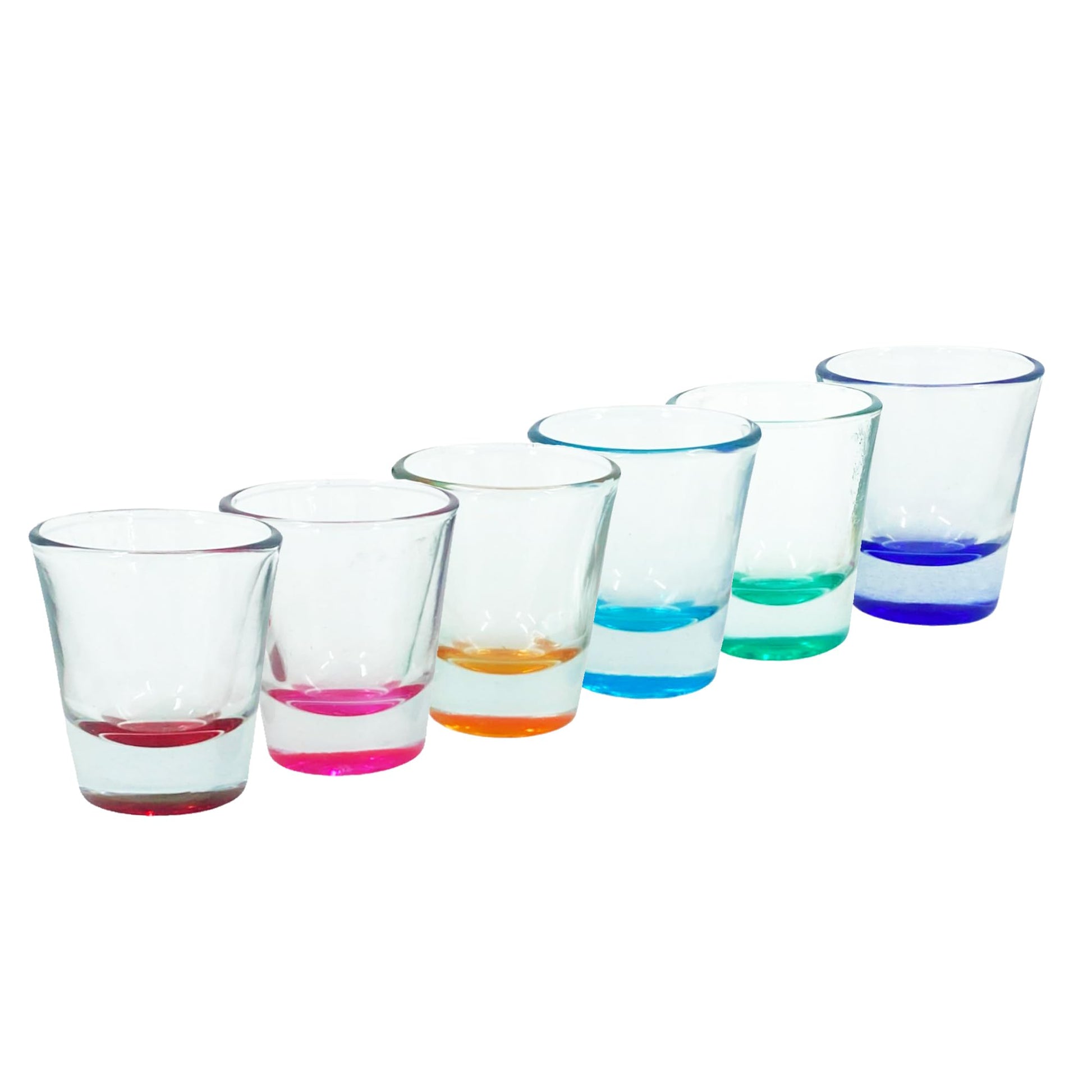 Chabrias Ltd 6 Colour Heavy Base Shot Glass Set, 44ml Shot Glass, Shot Glasses, Vodka, Whisky, Sambuca, Shots, Party Shot Glasses, Shot Glasses Set, Glass Shot Glasses, Espresso Shot Glass, Shot Cups - Premium Kitchen from Chabrias Ltd - Just £18.99! Shop now at Chabrias Ltd