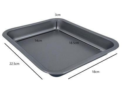 Samuel Groves 23cm Superior Double Coated Non Stick Single Portion Oven Tray Roasting Pans UK Made - Premium Kitchen from Samuel Groves - Just £14.99! Shop now at Chabrias Ltd