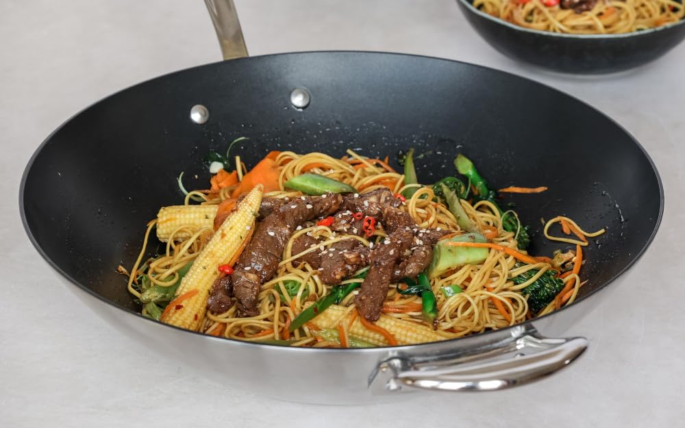 Samuel Groves Classic 40cm NonStick Stainless Steel Triply Wok - Premium Kitchen from Samuel Groves - Just £218.50! Shop now at Chabrias Ltd