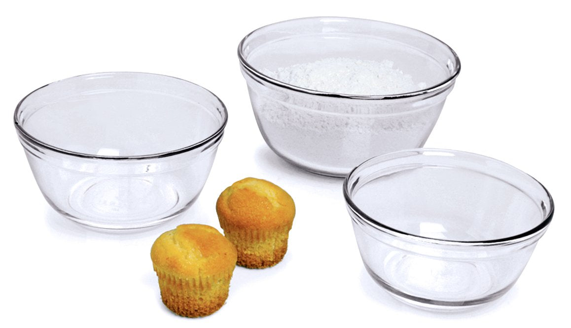 Anchor Hocking 81572L5 3 Piece Mixing Bowl Set - Premium Home from Anchor Hocking - Just £28.49! Shop now at Chabrias Ltd