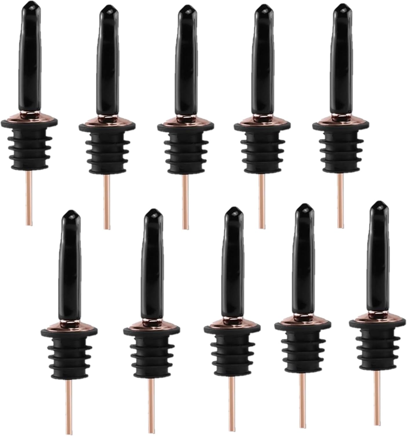 Free Flow Speed Pourer, Copper With Caps (x12) - Premium Pourer from Chabrias Ltd - Just £11.99! Shop now at Chabrias Ltd