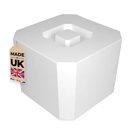 6 Litre Octagonal & Double Walled Insulation Ice Bucket with Lid White - Premium Kitchen from Chabrias Ltd - Just £14.20! Shop now at Chabrias Ltd