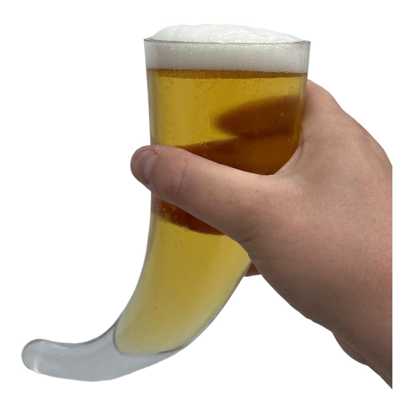 Chabrias Ltd Unique Viking Beer Horn Glass with Stand - 17oz/480ml, Novelty Drinking Vessel Gift - Premium Kitchen from Chabrias Ltd - Just £17.99! Shop now at Chabrias Ltd