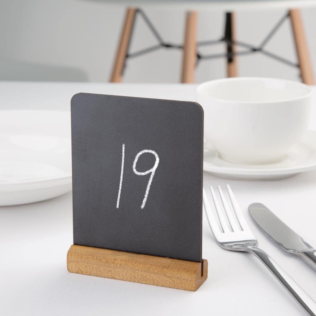 Mini Elegant Tableboard 10.5 x 8cm - Easy Wipe, Durable, Commercial Kitchen Restaurant Café Tabletop Menu Display Sign Chalkboard (Pack of 10 Boxed) - Perfect for Buffet Display - Premium Office Product from Chabrias Ltd - Just £9.49! Shop now at Chabrias Ltd