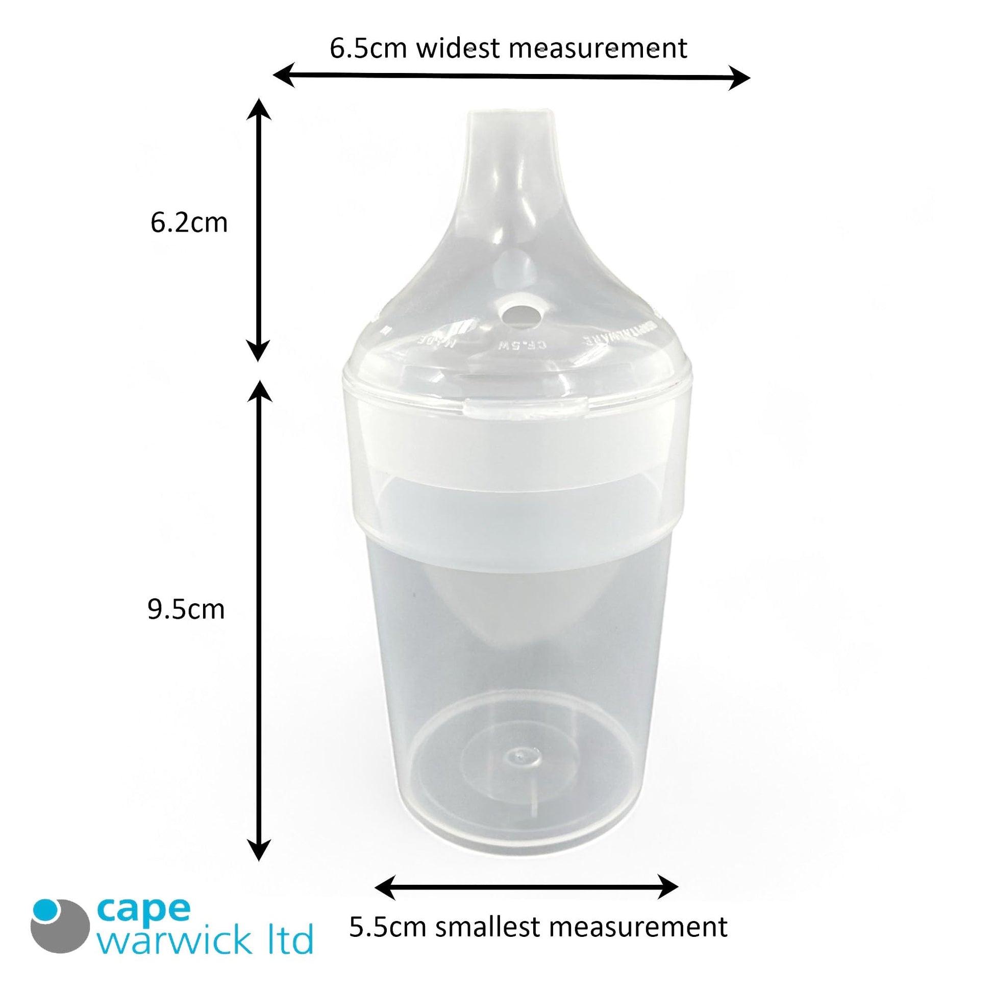 Chabrias Ltd 2 Pack Clear, Wide Spout, Feeding Beakers 200ml with Graduated Measurements in ML and Max Temperature, Spill-Proof, Dishwasher and Microwave Safe, Care Homes, Carers, Reusable UK Made - Premium Kitchen from Chabrias Ltd - Just £8.54! Shop now at Chabrias Ltd