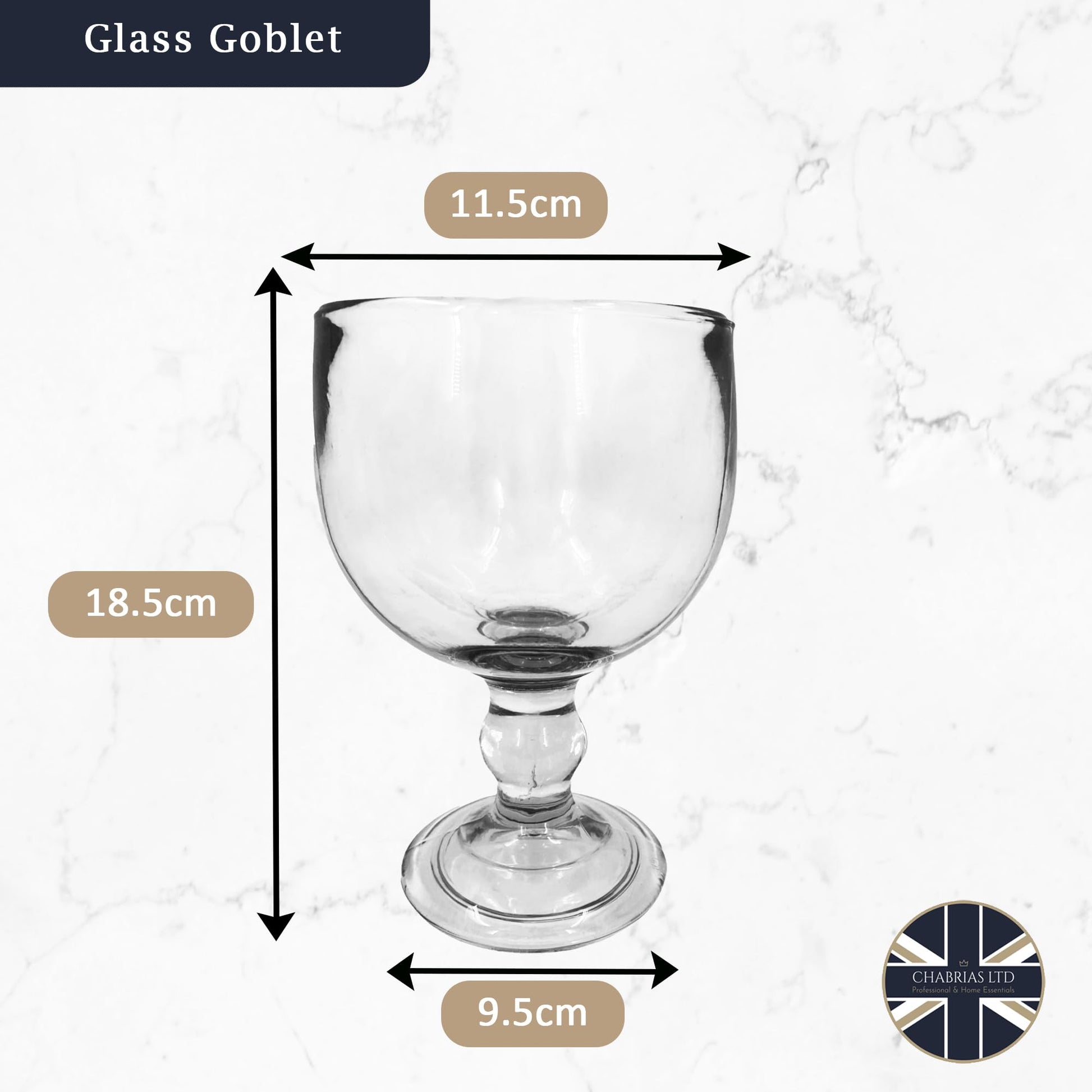 Chabrias Ltd Weiss Beer Goblet 18oz / 510ml | 51cl Stemmed Beer Glasses, Belgian Ale Goblets, Libbey Beer Goblets, Stemmed Beer Glass Crystal-Clear Beer and Cocktail Glass - Premium Kitchen from Chabrias Ltd - Just £12.99! Shop now at Chabrias Ltd