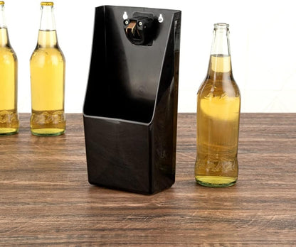 Chabrias Ltd Pub Bar Stand-Up/Wall Mounted Bottle Opener and Catcher UK Made 100% Recycled Plastic - Premium Kitchen from Chabrias Ltd - Just £16.49! Shop now at Chabrias Ltd