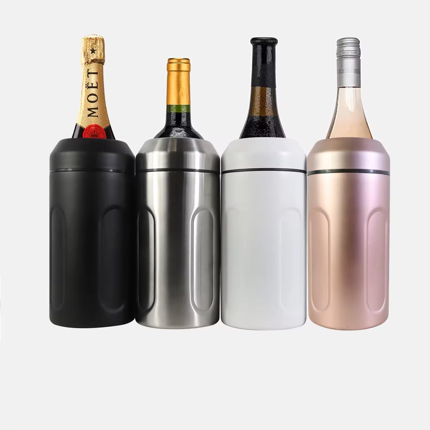 Chabrias Ltd Premium Iceless Wine Cooler | Keeps Wine Cold Up to 6 Hours | New Wine Accessory | Fits Most Champagne Bottles | Perfect Gift for Wine Lovers - Premium BEVERAGE_INSULATOR from Chabrias Ltd - Just £19.99! Shop now at Chabrias Ltd