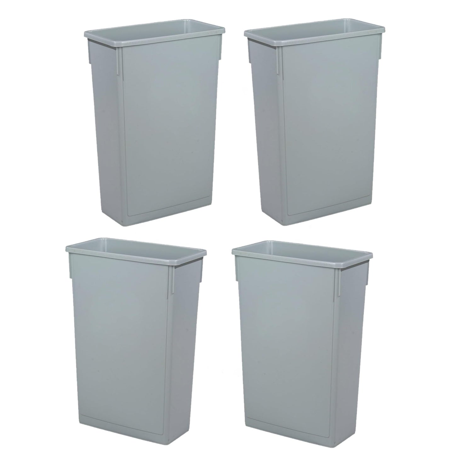 Chabrias Ltd Grey Slim Recycling Bin - 87 Litre, Space-Saving Design, Durable Plastic, Easy-to-Clean, Ideal for Home, Office, Pubs Eco-Friendly Waste Solution, Effortless Disposal - Premium BISS from Chabrias Ltd - Just £64.99! Shop now at Chabrias Ltd