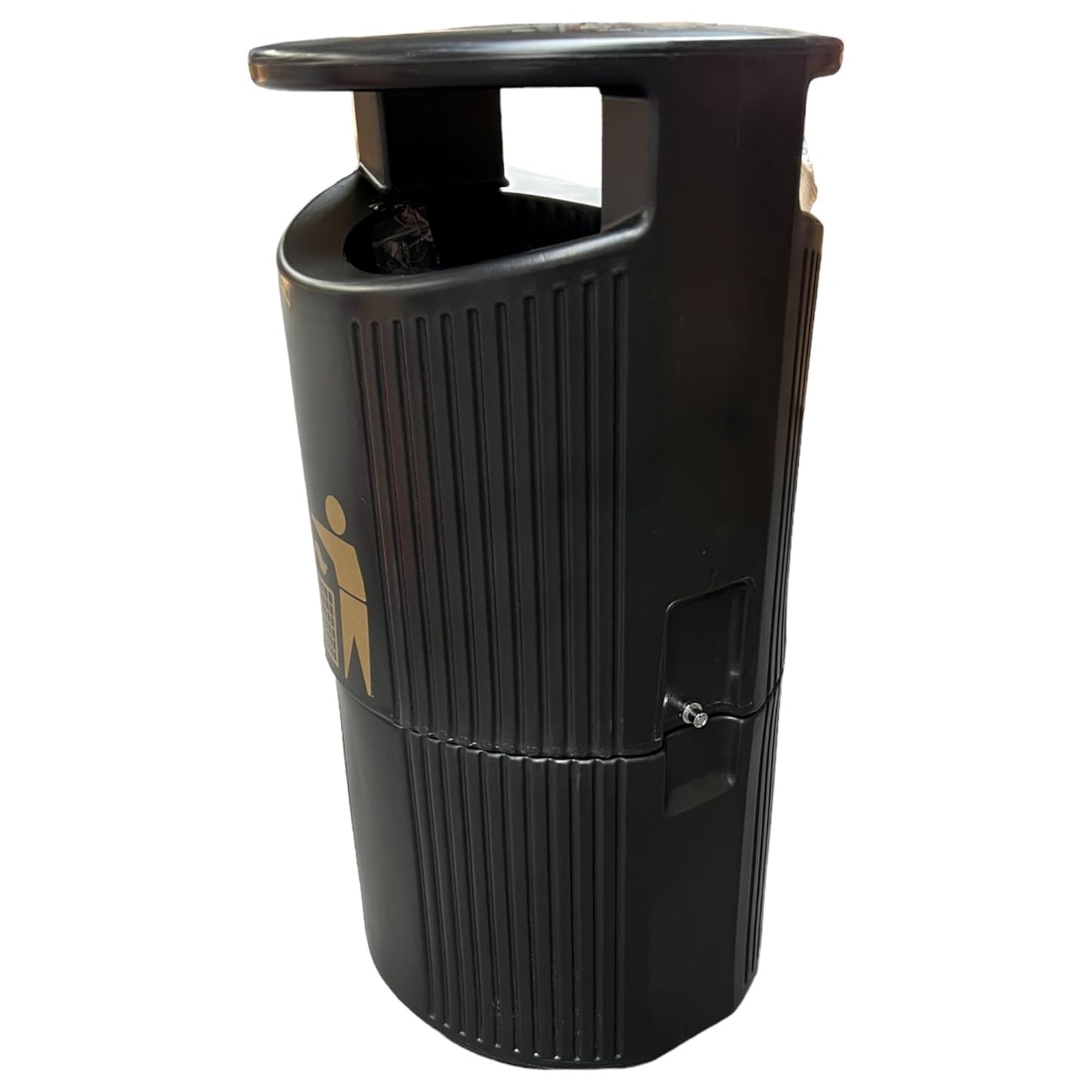 Outdoor Sack Holder Bin, Hooded Top with Galvanised Liner, 94L - Premium Bins from Chabrias Ltd - Just £214.99! Shop now at Chabrias Ltd