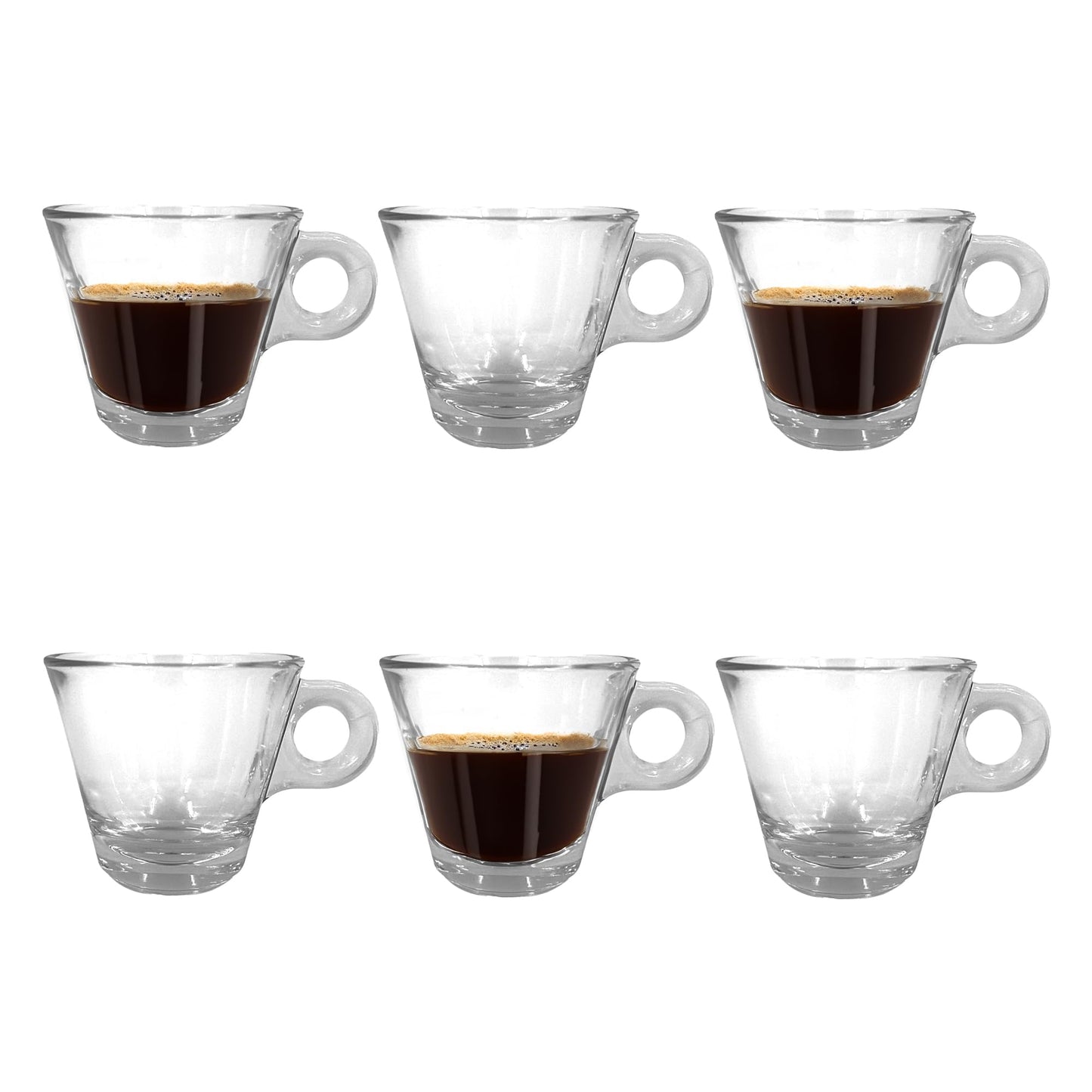 Chabrias Ltd Borgonovo Italy Tazzina Caffe Conic 80ml Coffee Espresso Cup Box of 6 Saucer Available - Premium Kitchen from Chabrias Ltd - Just £12.34! Shop now at Chabrias Ltd