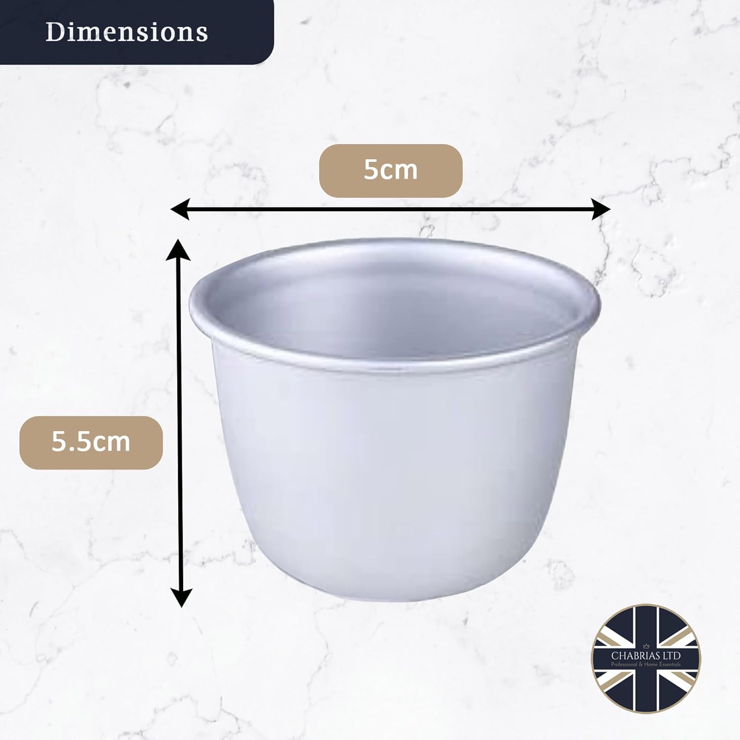 Aluminium Mini Pudding Basins, 0.15L (10 pack) - Premium Kitchen from Chabrias Ltd - Just £18.99! Shop now at Chabrias Ltd