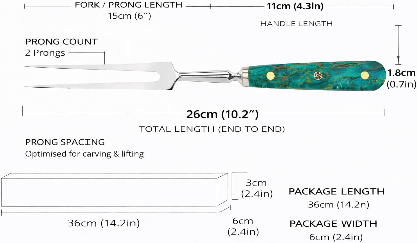 Samuel Groves 6" Carving Fork 15cm