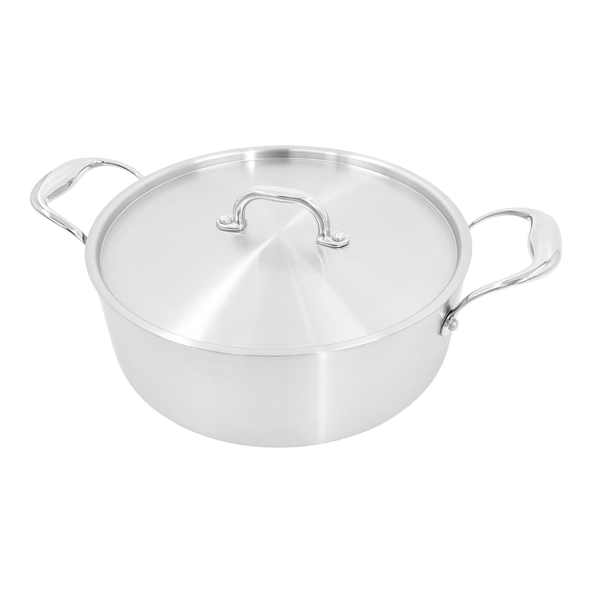 Chabrias Ltd Stainless Steel Chef Pan 10"/26cm Frying Pan Non Stick Cooking Pan Tri-Ply Compatible with All Heat Sources Inc Induction PFOA-Free British Made - Premium Kitchen from Chabrias Ltd - Just £42.74! Shop now at Chabrias Ltd