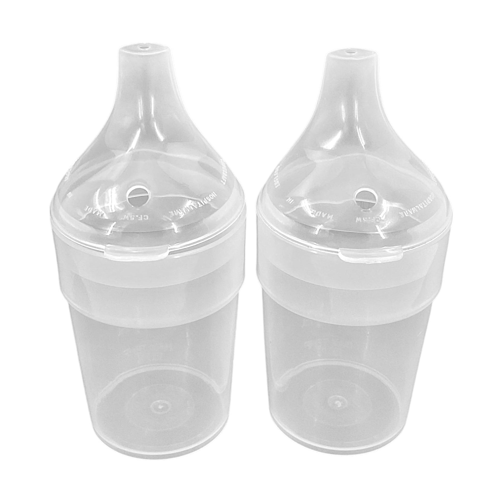 Chabrias Ltd 2 Pack Clear, Wide Spout, Feeding Beakers 200ml with Graduated Measurements in ML and Max Temperature, Spill-Proof, Dishwasher and Microwave Safe, Care Homes, Carers, Reusable UK Made - Premium Kitchen from Chabrias Ltd - Just £8.54! Shop now at Chabrias Ltd