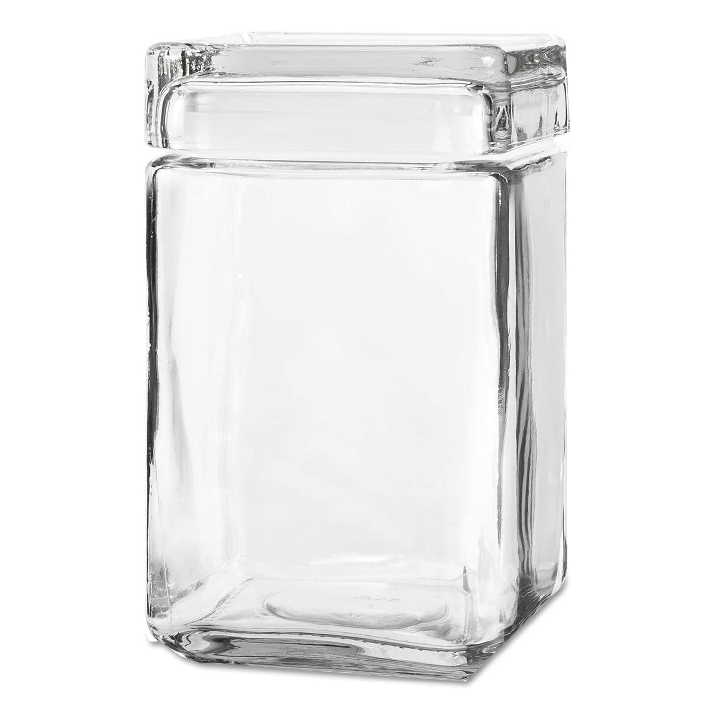 Chabrias Ltd Square Stackable Glass Storage Jars With Lids, Food Container, Food Storage, Kitchen Storage Containers, Coffee, Sugar, Tea Containers, Pantry Storage Containers - Premium Home from Chabrias Ltd - Just £13.99! Shop now at Chabrias Ltd