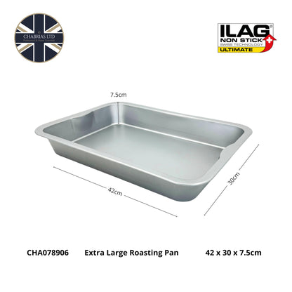 Chabrias Professional Silver Non Stick Bakeware with ILAG Ultimate Coating UK Made - Premium Kitchen from Chabrias Ltd - Just £9.49! Shop now at Chabrias Ltd