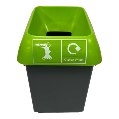 30 Litre Recycling Bin With Yellow Lid & Mixed Textiles Sticker Included - Premium BISS from Chabrias Ltd - Just £23.99! Shop now at Chabrias Ltd