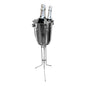 Premium Stainless Steel Wine & Champagne Ice Bucket, Ice Buckets, Ice Buckets for Parties, Set with Folding Stand, Drink Buckets for Parties, Champagne Cooler, Beer Bucket, Stainless Steel Bucket - Premium Home from Chabrias Ltd - Just £37.99! Shop now at Chabrias Ltd