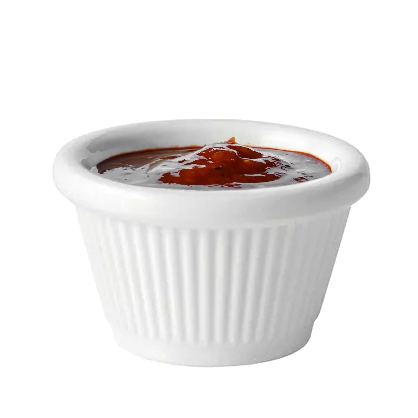 Chabrias Pack of 12 Fluted Traditional Melamine Ramekins Condiment Pots, Sauce Ramekins, Dip Bowls, Tough Plastic Sauce Pots, Made in England - Premium Kitchen from Chabrias Ltd - Just £8.49! Shop now at Chabrias Ltd