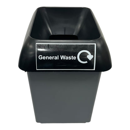30 Litre Recycling Bin With Yellow Lid & Mixed Textiles Sticker Included - Premium BISS from Chabrias Ltd - Just £23.99! Shop now at Chabrias Ltd