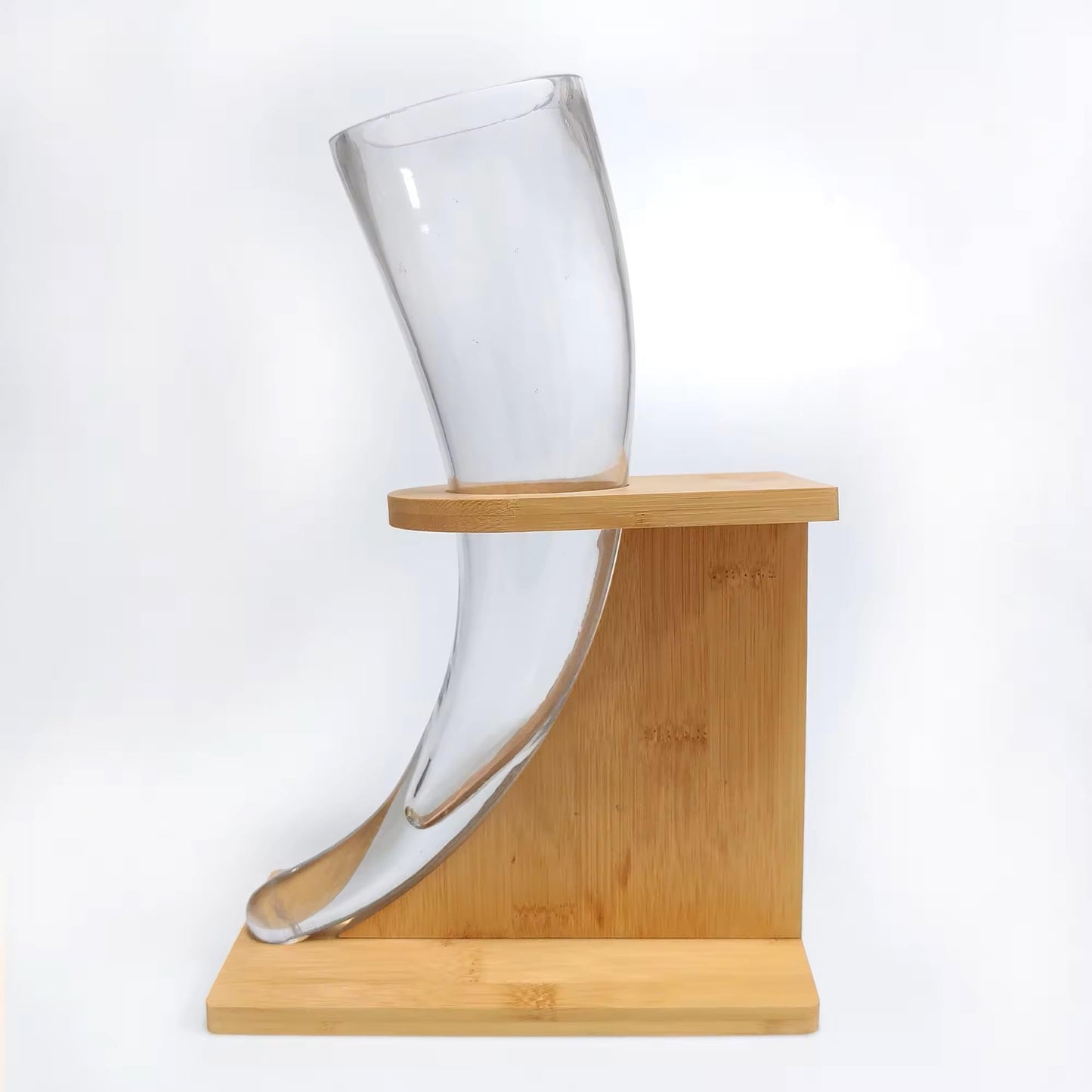 Chabrias Ltd Unique Viking Beer Horn Glass with Stand - 17oz/480ml, Novelty Drinking Vessel Gift - Premium Kitchen from Chabrias Ltd - Just £17.99! Shop now at Chabrias Ltd