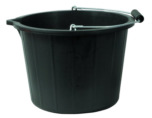 V-Lipped Calibrated Plastic Bucket. Black 15 litres - Comes with TCH Anti-Bacterial Pen! - Premium Home Improvement from Chabrias Ltd - Just £9.49! Shop now at Chabrias Ltd